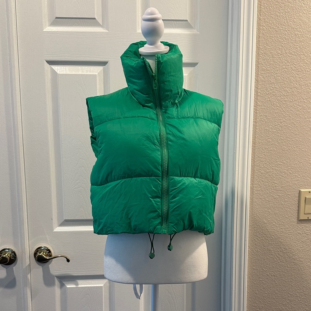 Green Puffer Vest
